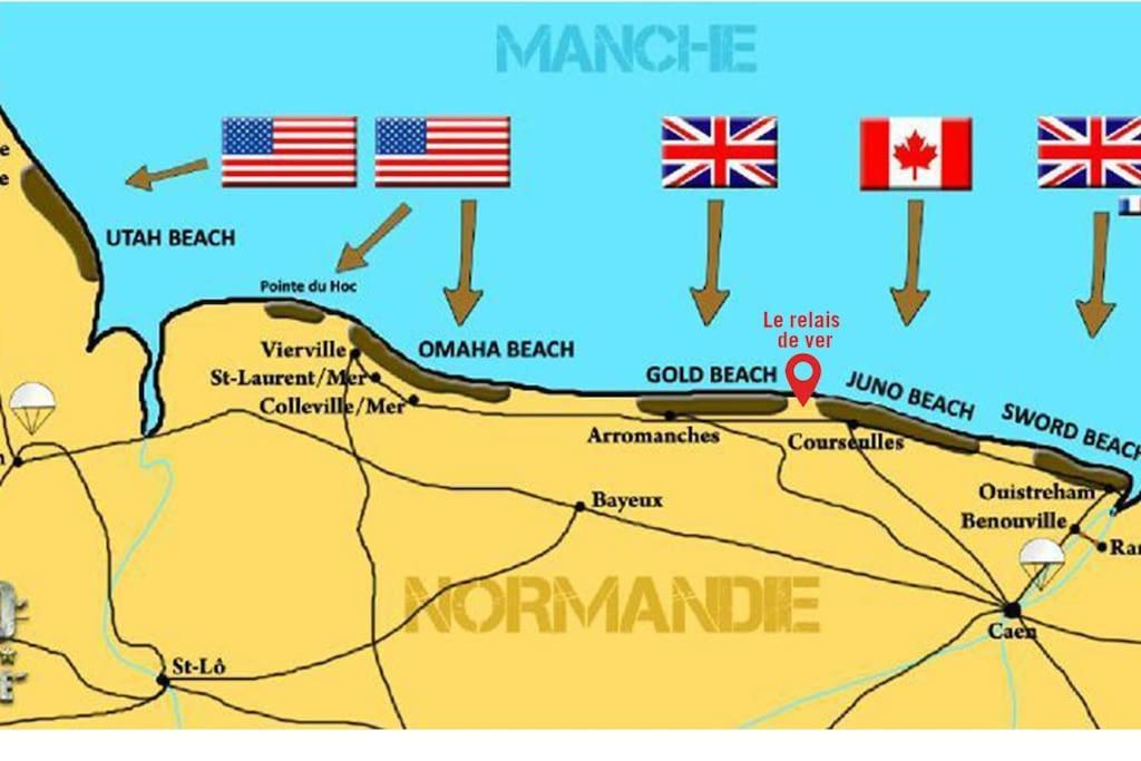 Gite Historique En Normandie Plages Du Debarquement Ver-sur-Mer Ngoại thất bức ảnh